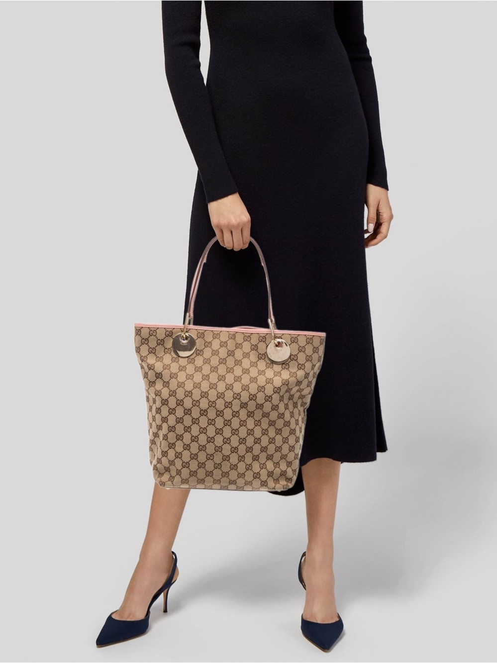 Authentic Gucci GG canvas Eclipse tote bag